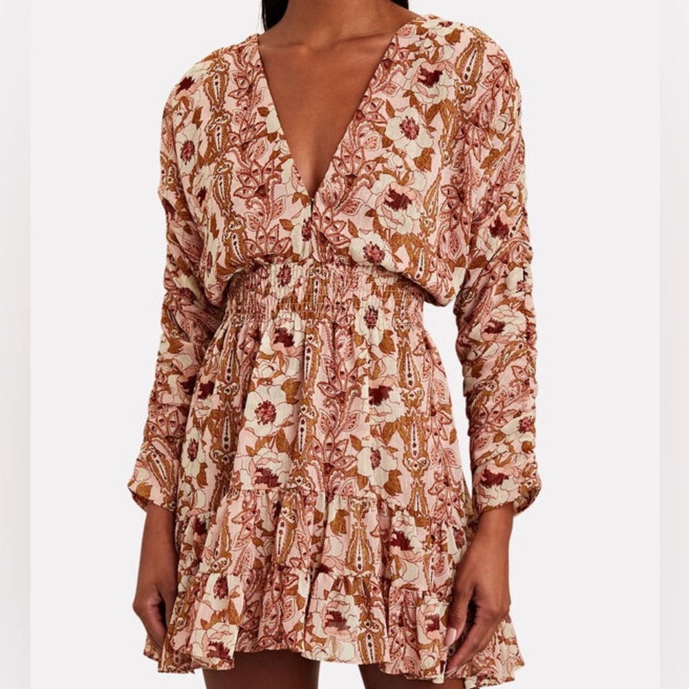 MISA Los Angeles flowy floral mini dress